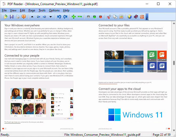 PDF Reader for Windows 11 screenshot