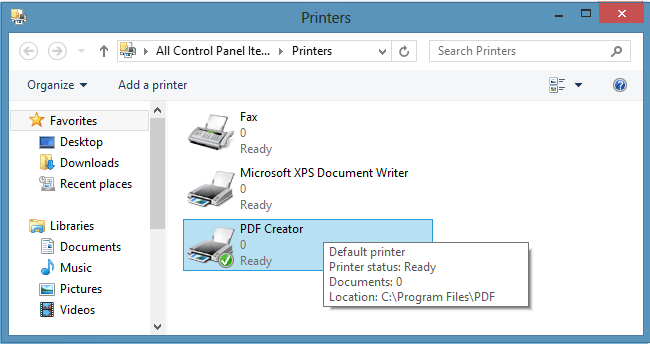 Windows 8 PDF Creator for Windows 10 full