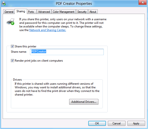 PDF Server for Windows screen shot